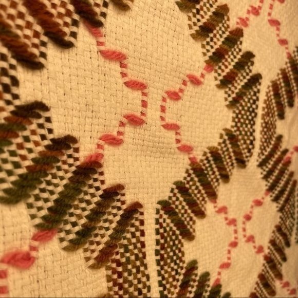 Linen / yarn woven thin blanket / table cloth / throw blanket / rug decoration - Picture 4 of 7